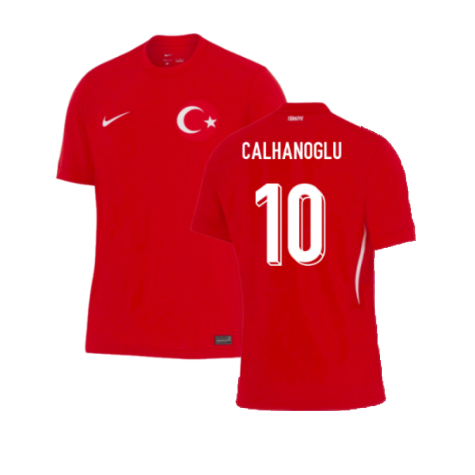 Turkey Hakan Calhanoglu 10 Away Soccer Jersey Euro 2024