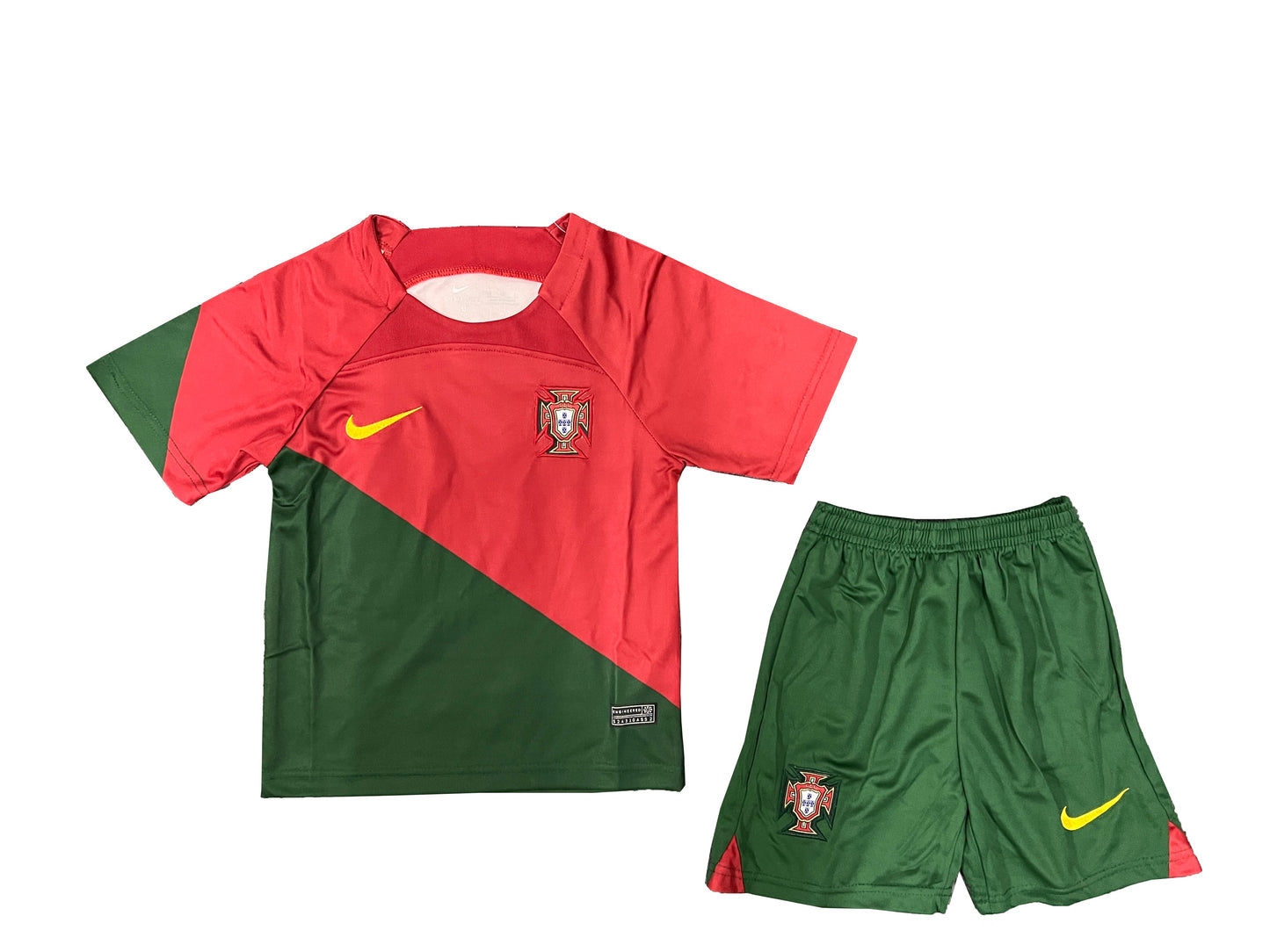 Portugal Cristiano Ronaldo 7 Kids Home Soccer Jersey World Cup 2022