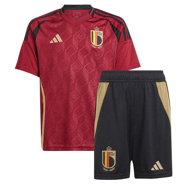Belgium Kids Home Soccer Jersey UEFA Euro 2024