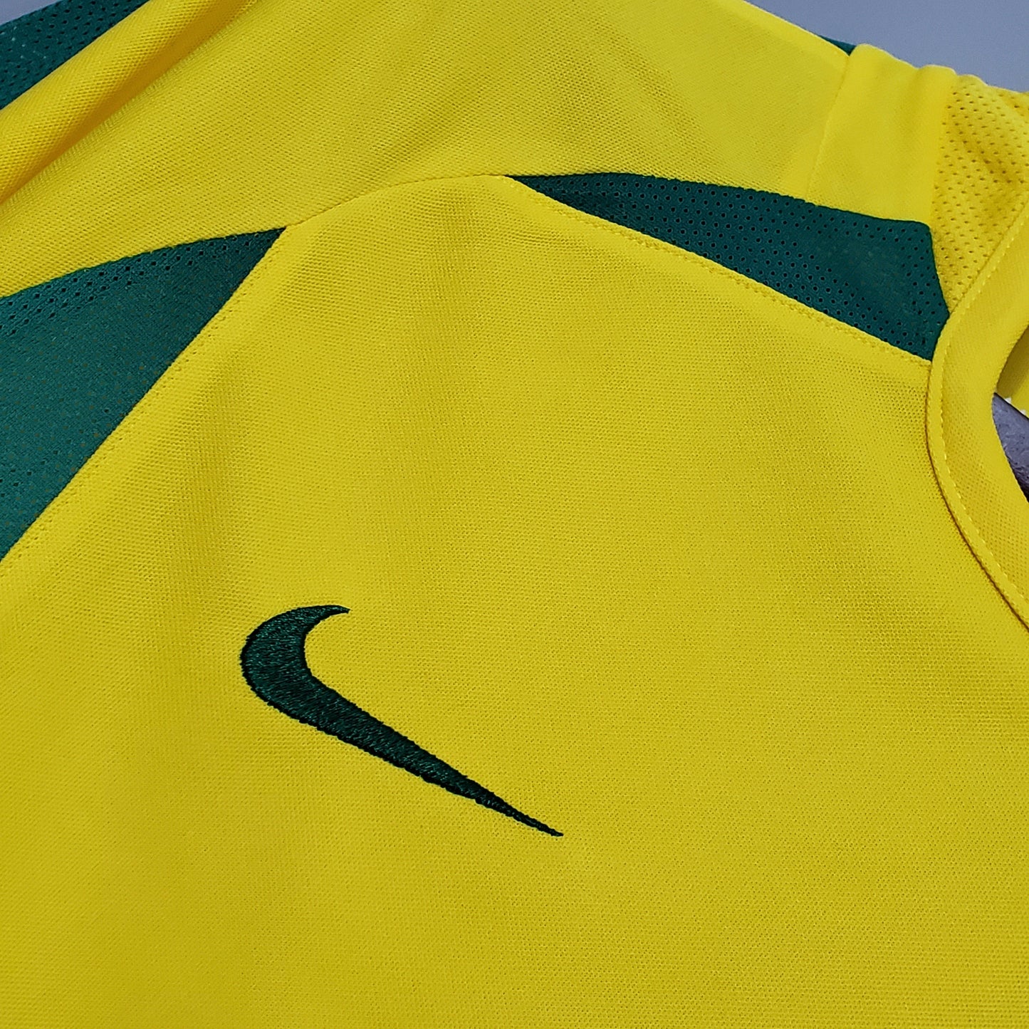 Brazil Retro Home Soccer Jersey World Cup 2002