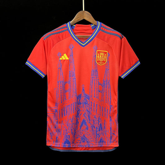 Spain Sagrada Família Special Edition Soccer Jersey 2023/24