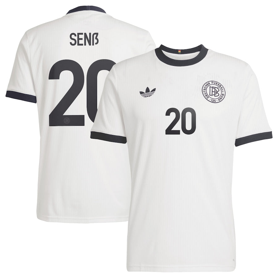Germany Elisa Senß 20 Home Soccer Jersey UEFA Euro 2025
