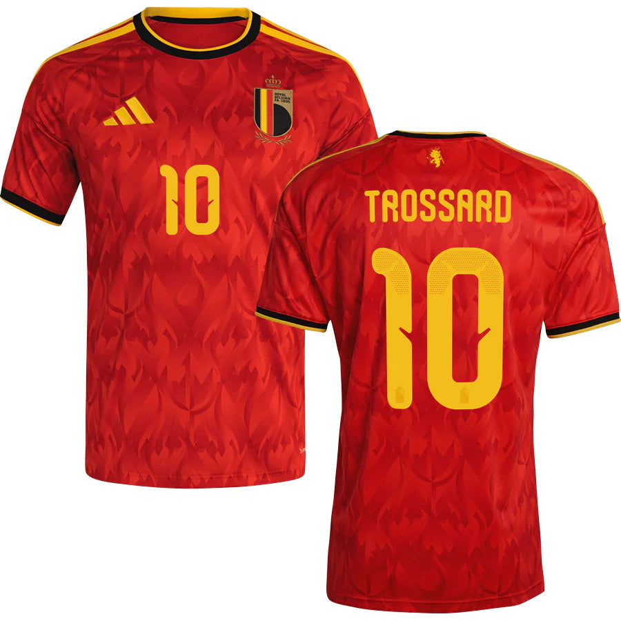 Belgium Leandro Trossard 10 Home Soccer Jersey World Cup 2026