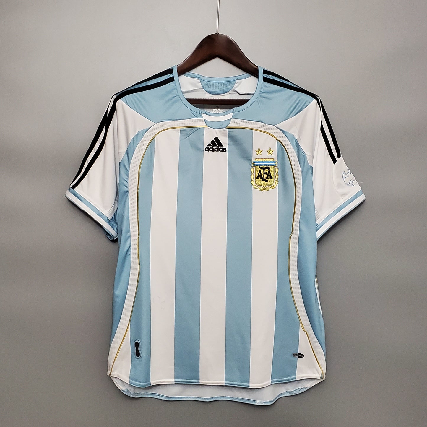 Argentina Lionel Messi 19 Home Retro Soccer Jersey World Cup 2006