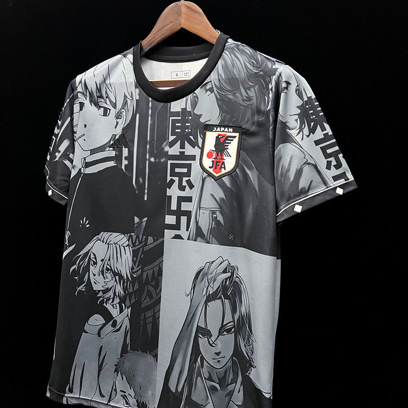 Japan Tokyo Swastika Avenger Limited Edition Soccer Jersey 2023/24 - Black