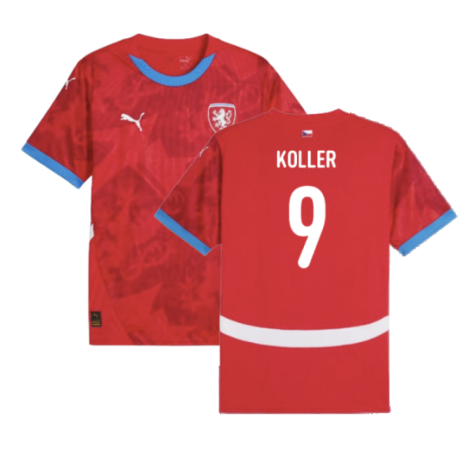 Czech Republic Jan Koller 9 Home Soccer Jersey Euro 2024