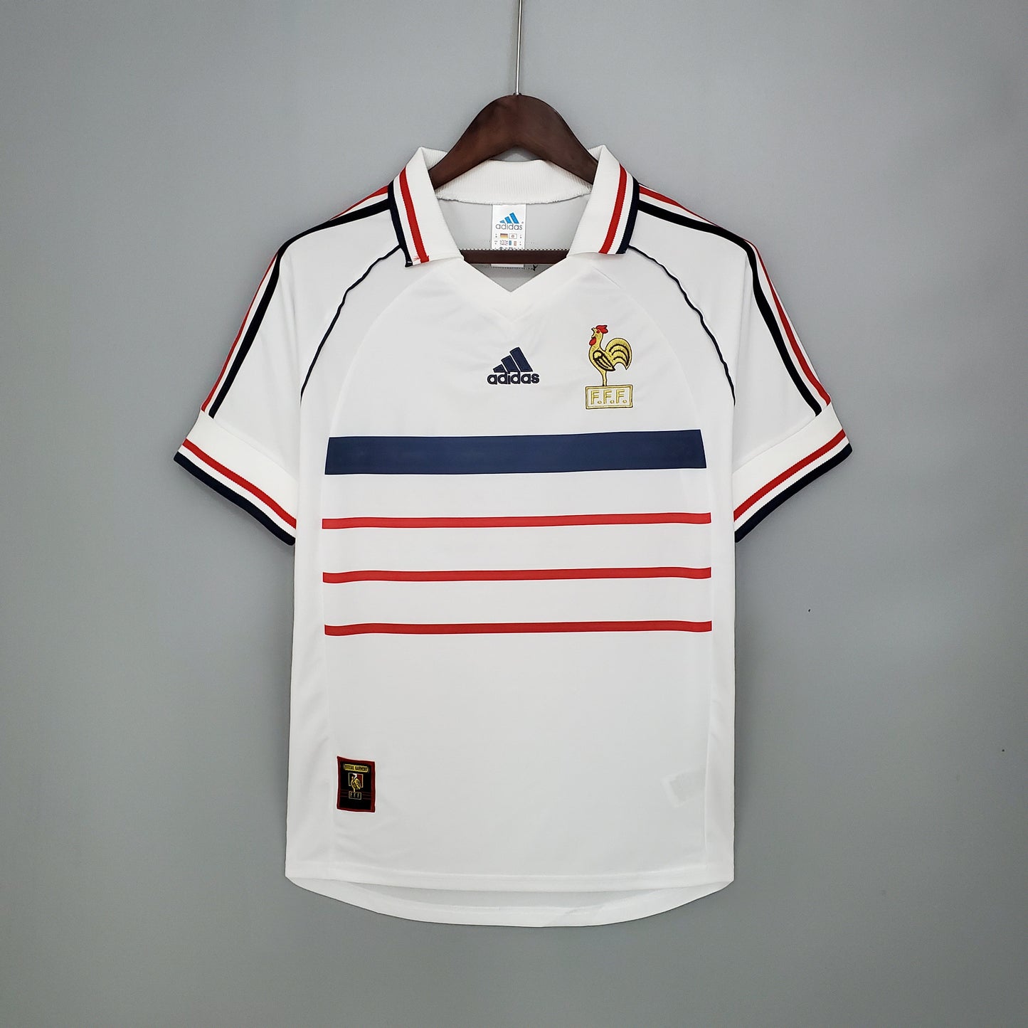 France Away Retro Soccer Jersey World Cup 1998