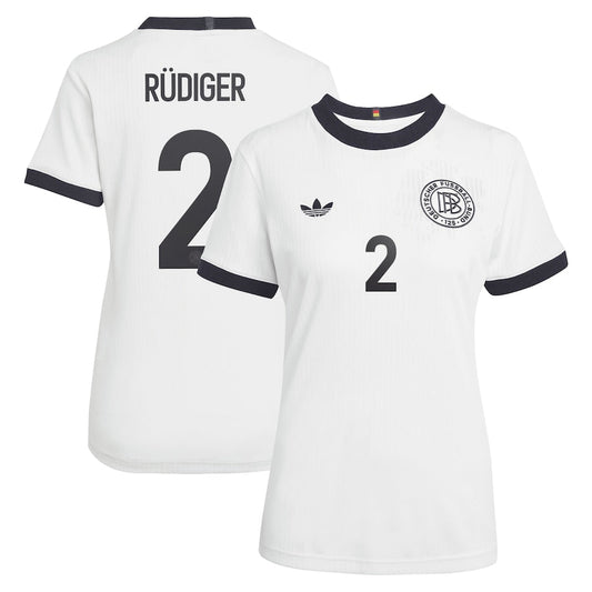Germany Antonio Rudiger 2 Women's Home Soccer Jersey Euro 2025
