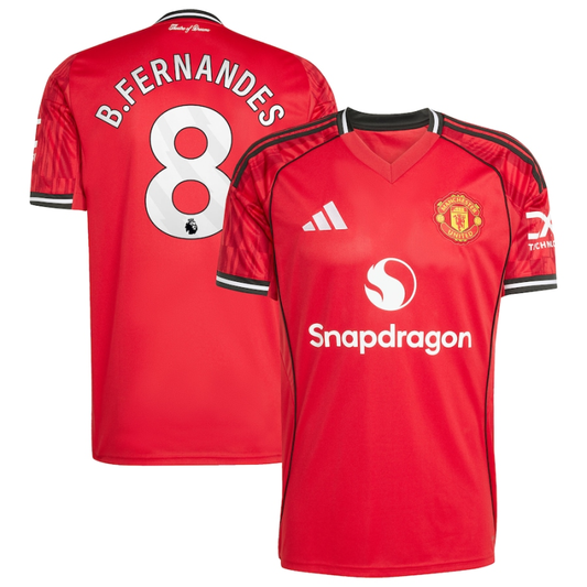 Manchester United Bruno Fernandes 8 Home Soccer Jersey 2025-2026