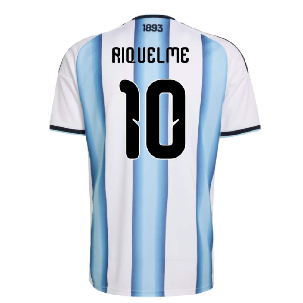Argentina Juan Román Riquelme 10 Home Soccer Jersey World Cup 2026