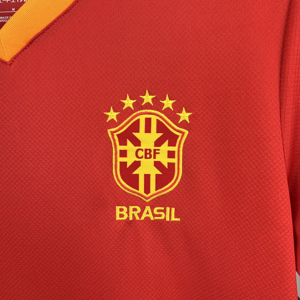 Brazil X AJ Special Edition Soccer Jersey 2025-2026 - Red