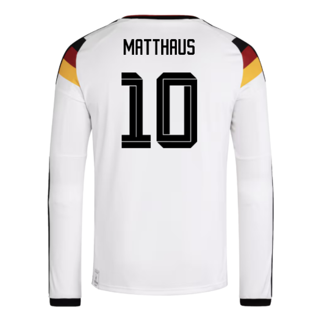 Germany Lothar Matthäus 10 Long Sleeve Home Soccer Jersey World Cup 2026