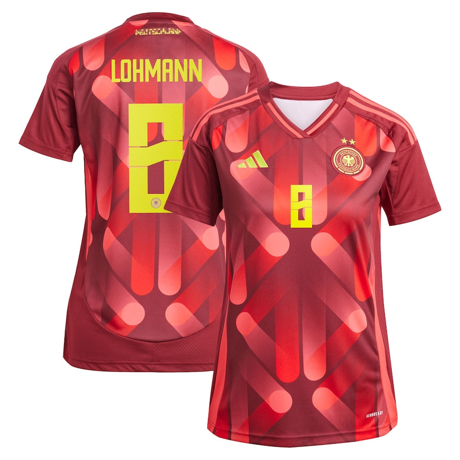 Germany Sydney Lohmann 8 Women's Away Soccer Jersey Euro 2025