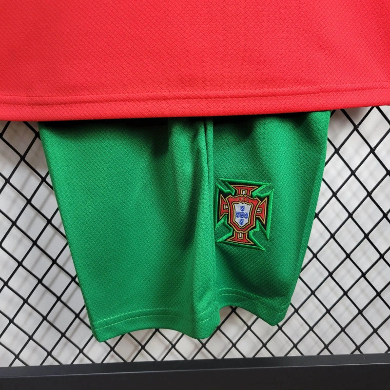 Portugal Raphael Guerreiro 5 Kids Home Soccer Jersey Euro 2024
