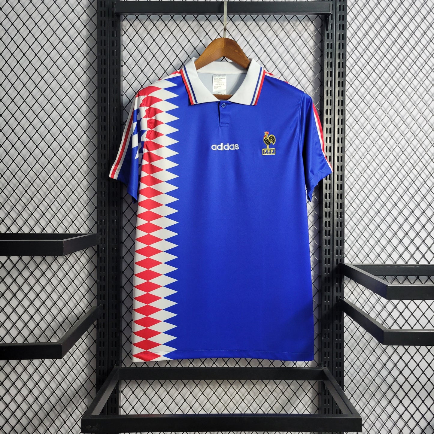 France Home Retro Soccer Jersey World Cup 1994
