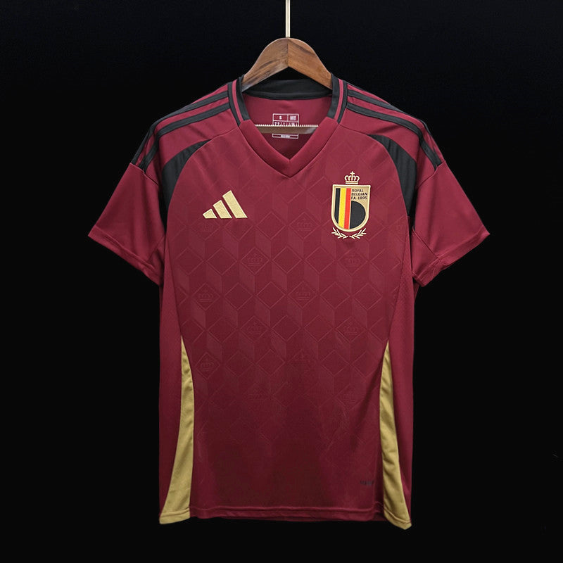 Belgium Yannick Carrasco 11 Home Soccer Jersey UEFA Euro 2024
