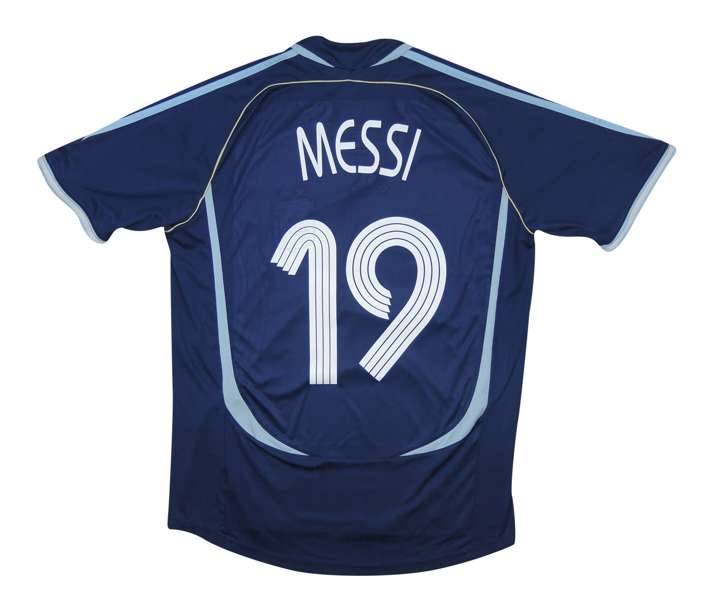Argentina Lionel Messi 19 Away Retro Soccer Jersey World Cup 2006