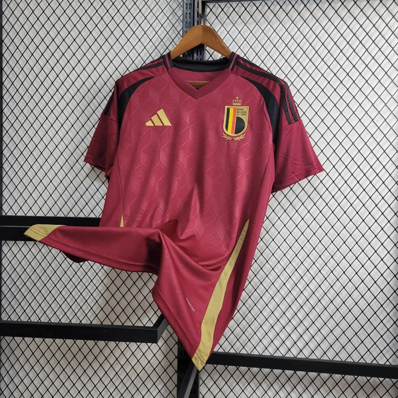 Belgium Yannick Carrasco 11 Home Soccer Jersey UEFA Euro 2024