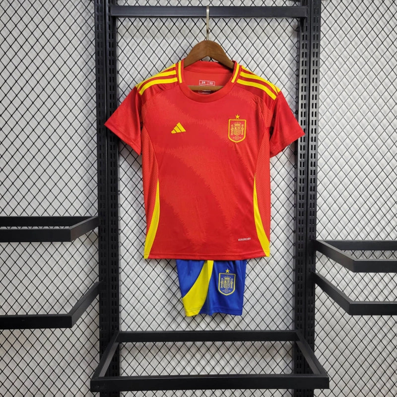 Spain Koke 8 Kids Home Soccer Jersey Euro 2024