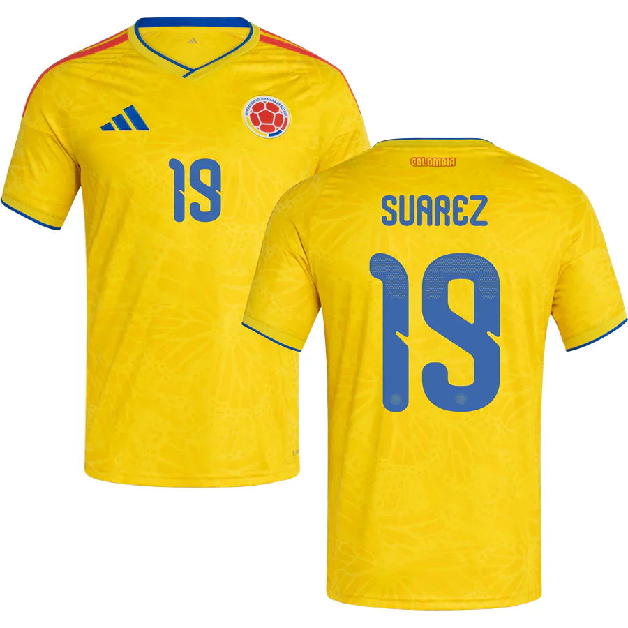 Colombia Luis Suárez 19 Home Soccer Jersey World Cup 2026