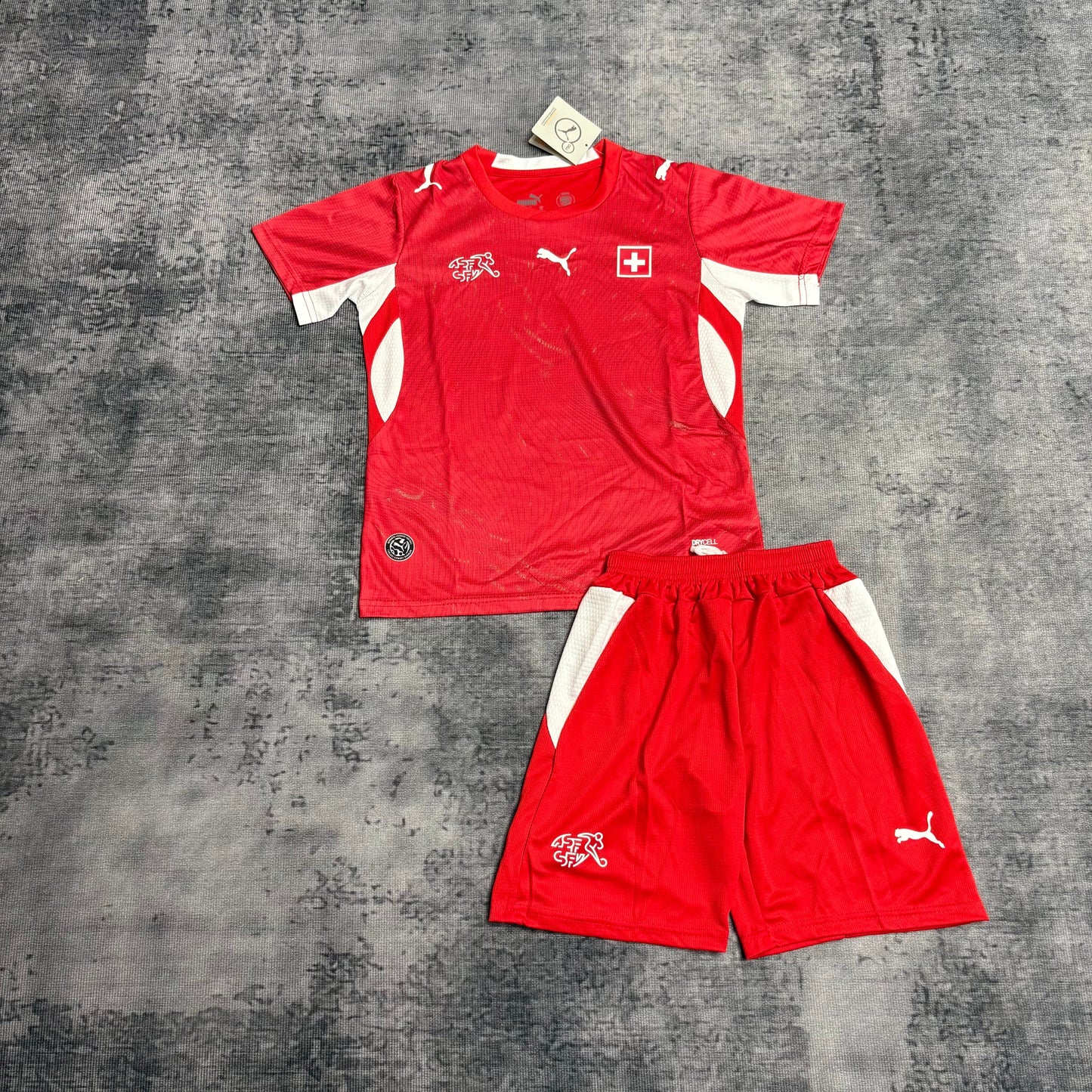 Switzerland Kids Home Soccer Jersey World Cup 2026