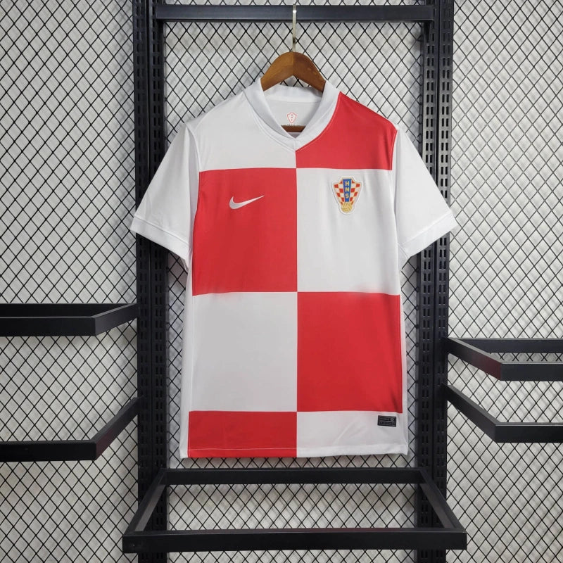 Croatia Home Soccer Jersey UEFA Euro 2024