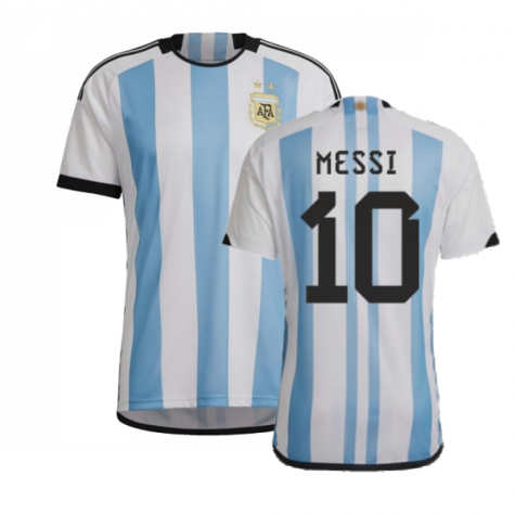 Argentina Lionel Messi 10 Home Soccer Jersey World Cup 2022