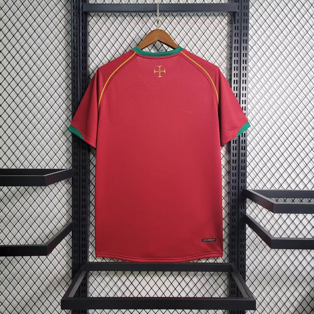 Portugal Retro Home Soccer Jersey World Cup 2006