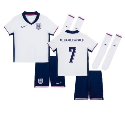 England Trent Alexander-Arnold 7 Kids Home Soccer Jersey Euro 2024