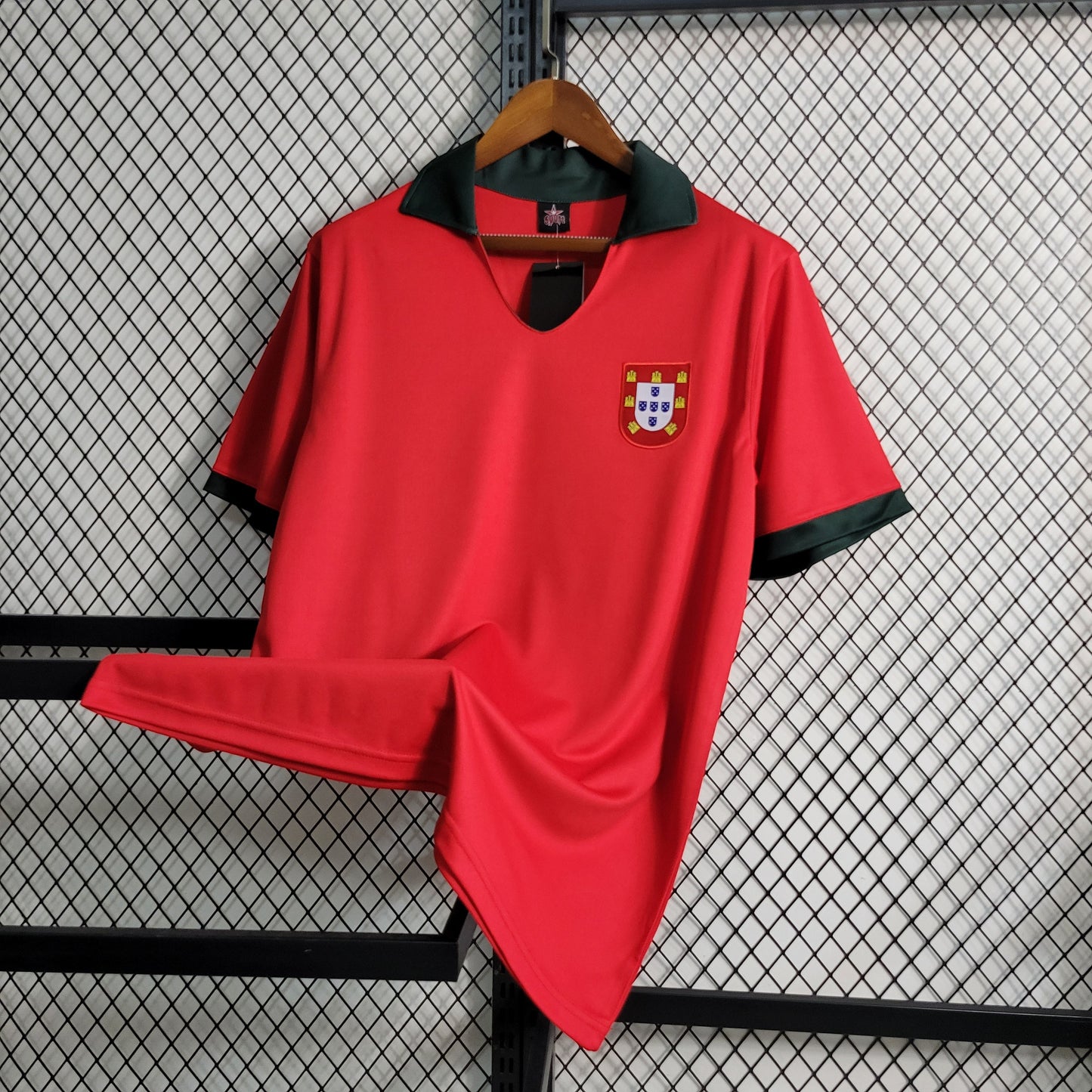 Portugal Retro Home Soccer Jersey UEFA Euro 1972