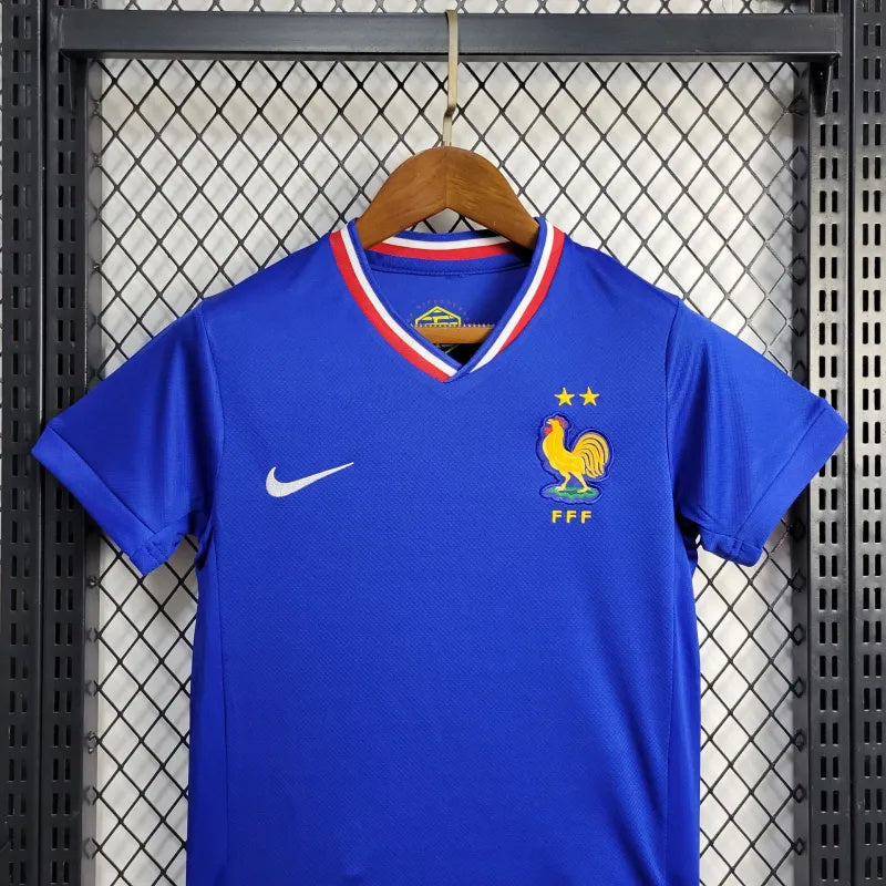 France Theo Hernández 22 Kids Home Soccer Jersey Euro 2024