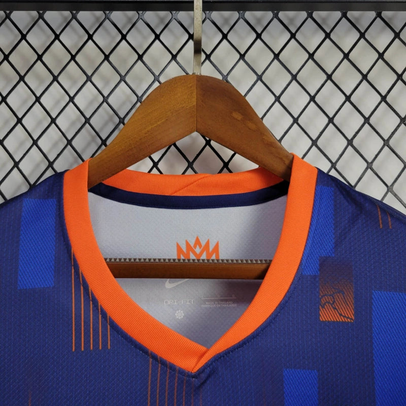 Netherlands Memphis Depay 10 Away Soccer Jersey Euro 2024