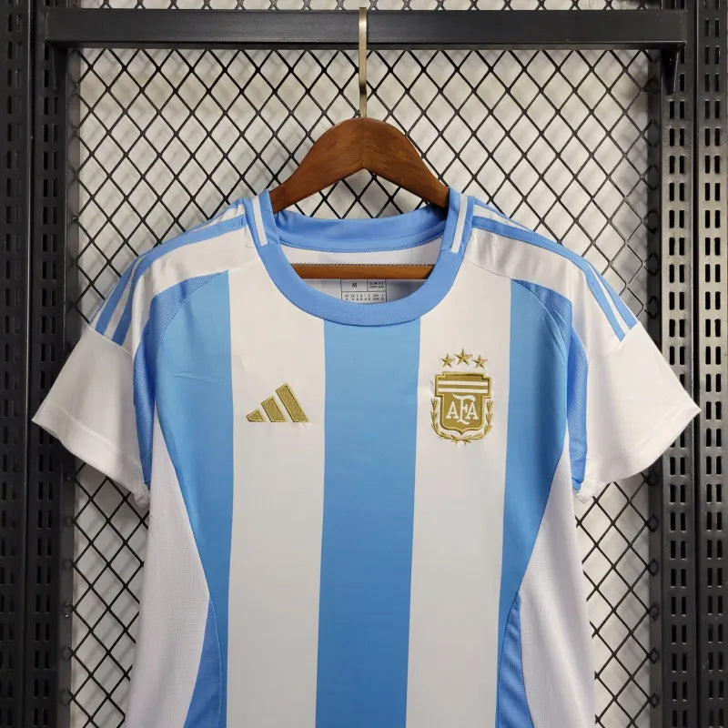 Women's Argentina Mac Allister 20 Home Soccer Jersey 2024/25