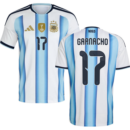 Argentina Alejandro Garnacho 17 Home Soccer Jersey World Cup 2026