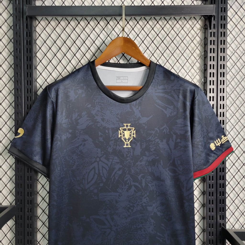 Portugal "Goat" Limited Edition Soccer Jersey 2023-24 - Black