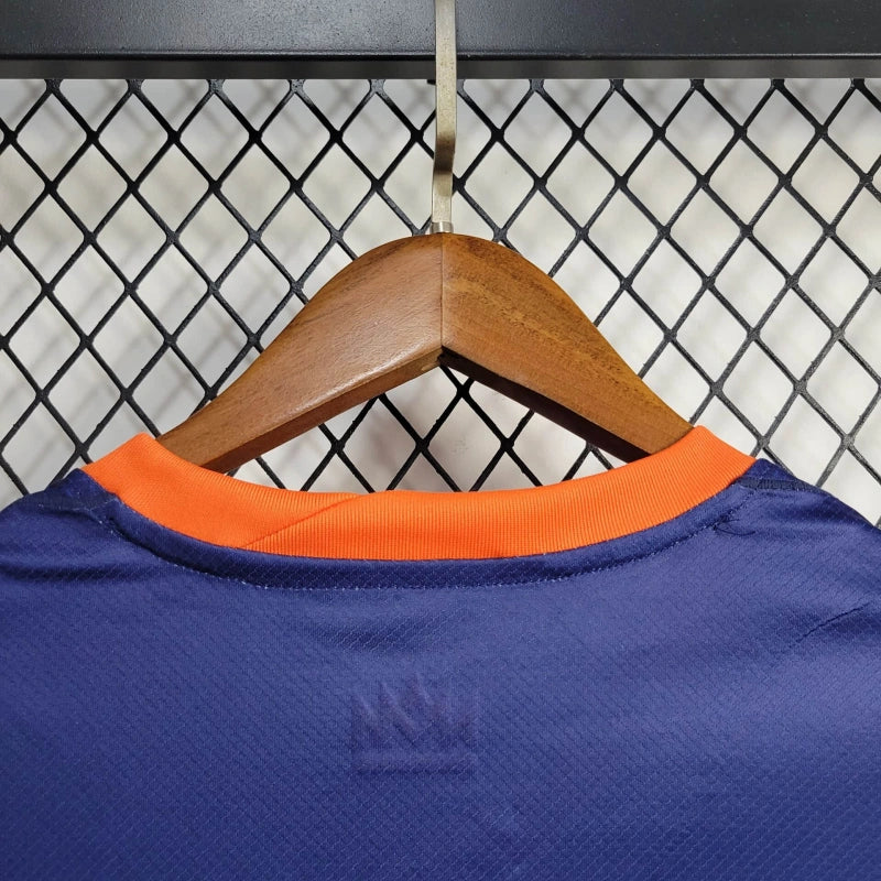 Netherlands Daley Blind 17 Away Soccer Jersey Euro 2024
