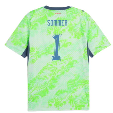 Switzerland Yann Sommer 1 Away Soccer Jersey World Cup 2026