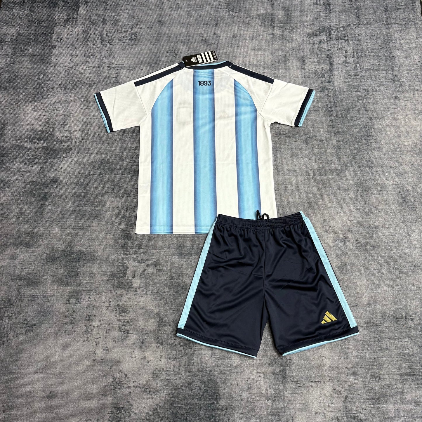 Argentina Kids Home Soccer Jersey World Cup 2026