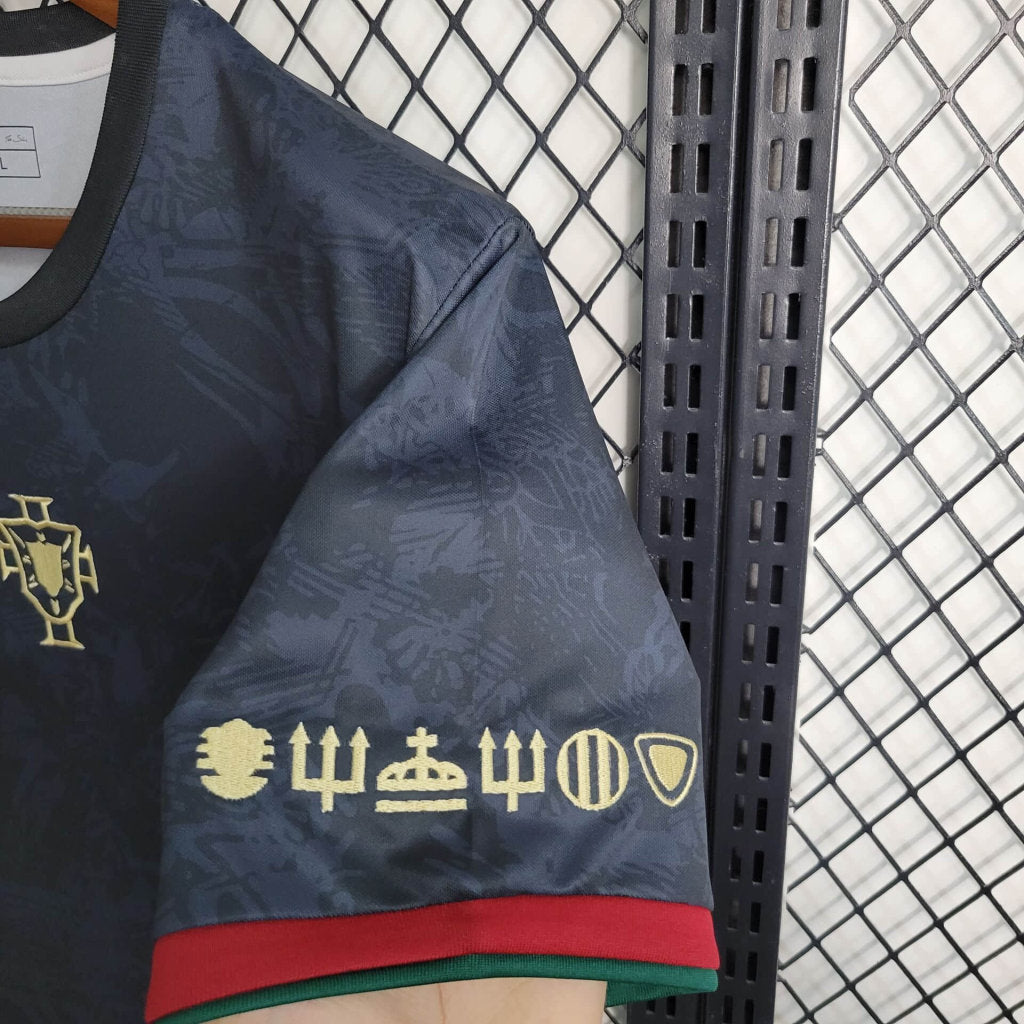 Portugal "Goat" Limited Edition Soccer Jersey 2023-24 - Black