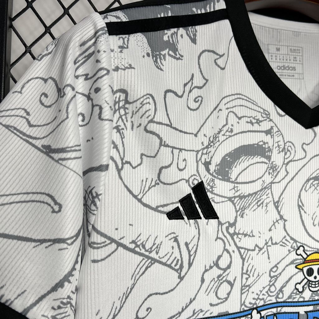 Japan X One Piece Special Edition Soccer Jersey 2024/25 - White