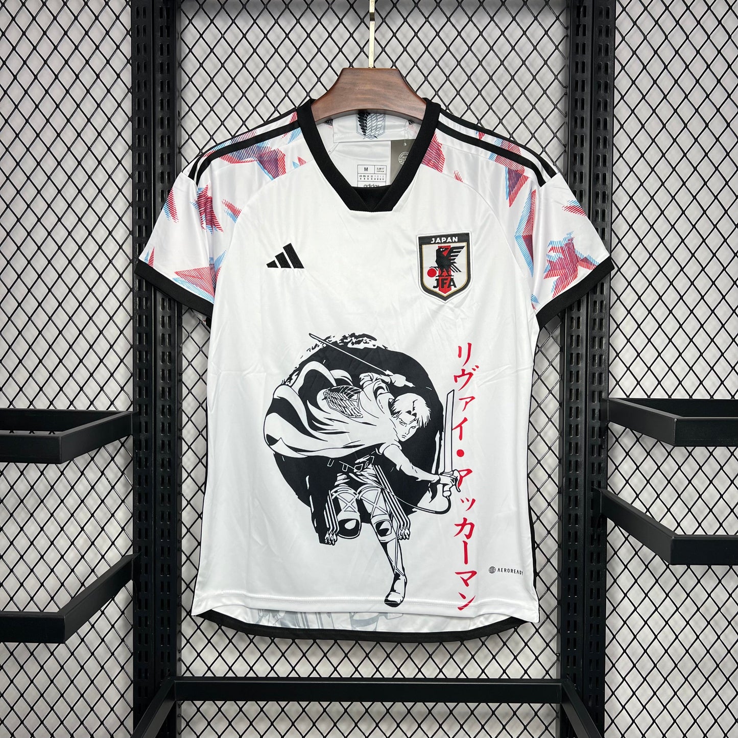 Japan X Attack on Titan Levi Ackerman Special Edition Soccer Jersey 2024/25 - White