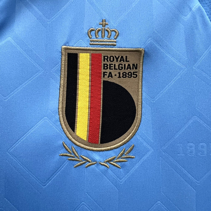 Belgium Lois Openda 24 Away Soccer Jersey UEFA Euro 2024