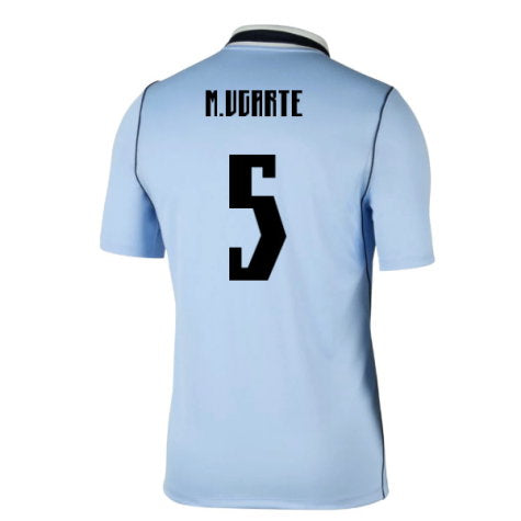 Uruguay Manuel Ugarte 5 Home Soccer Jersey World Cup 2026
