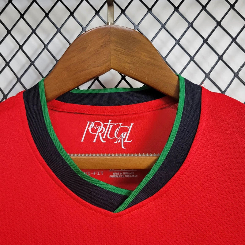 Portugal William Carvalho 14 Kids Home Soccer Jersey Euro 2024
