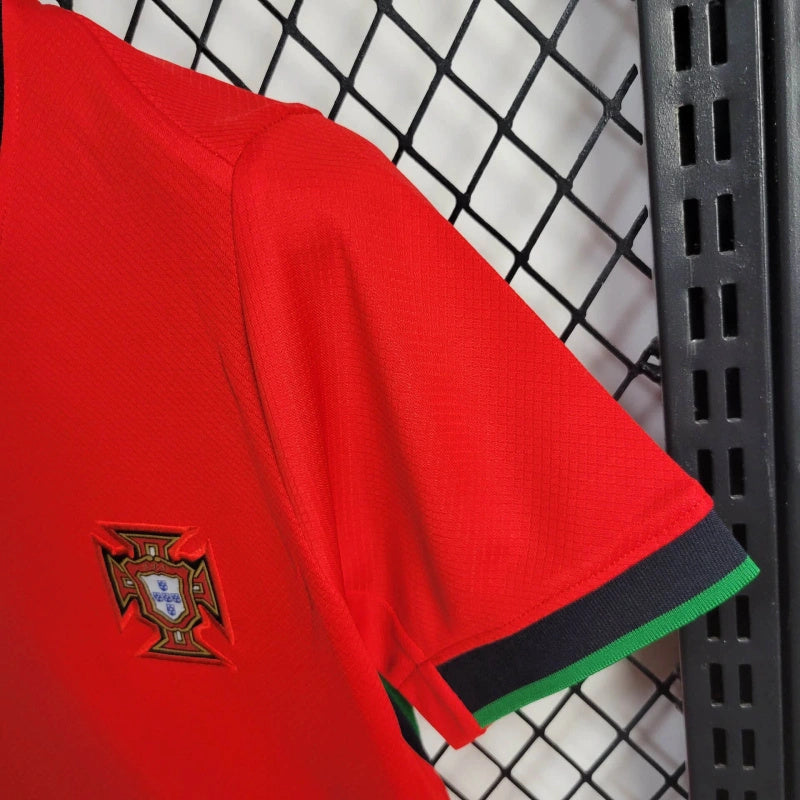 Portugal Bernardo Silva 10 Kids Home Soccer Jersey Euro 2024