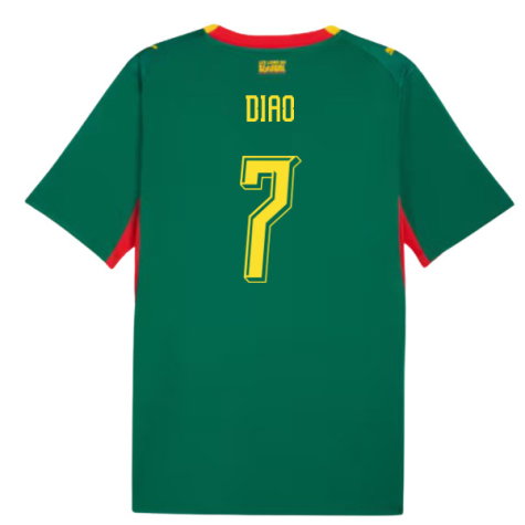 Senegal Assane Diao 7 Away Soccer Jersey World Cup 2026