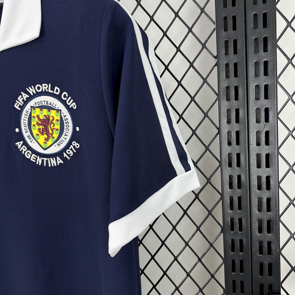 Scotland Retro Home Soccer Jersey World Cup 1978