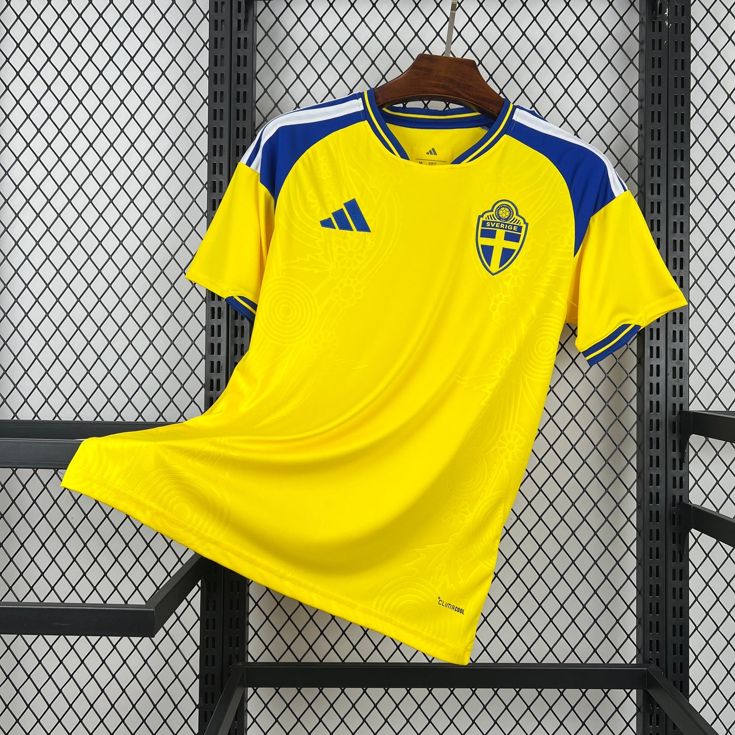 Sweden Roony Bardghji 14 Home Soccer Jersey World Cup 2026