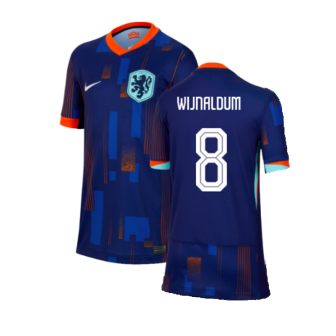 Netherlands Georginio Wijnaldum 8 Away Soccer Jersey Euro 2024