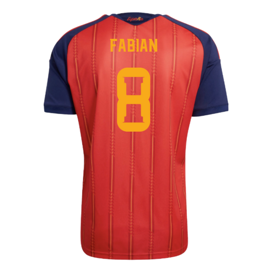 Spain Fabián Ruiz 8 Home Soccer Jersey World Cup 2026